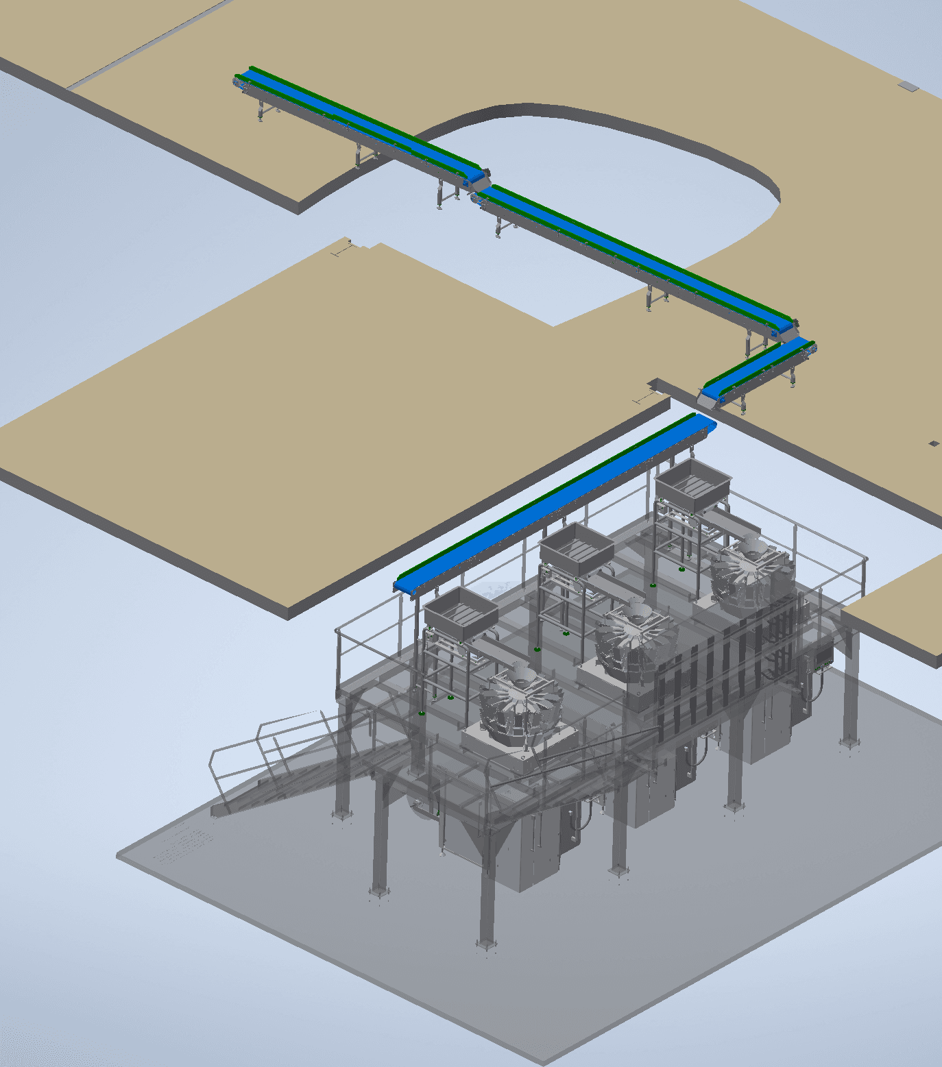 MORO machinery side elevation drawing